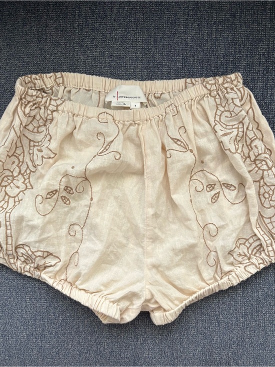 Anthropologie Pants - Anthropologie Embroidered Scalloped hem Bloomer Shorts